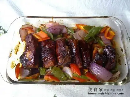 Golden Medal Roasted Ribs with Honey Sauce