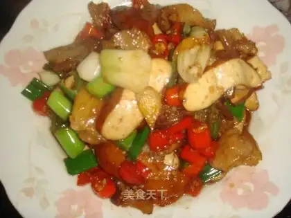 Scrambled pork with fragrant dried meat
