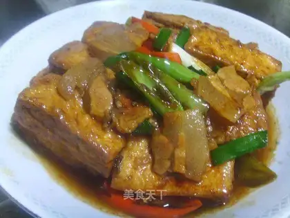 Farmhouse roasted tofu with cured meat