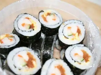 assorted crab stick sushi