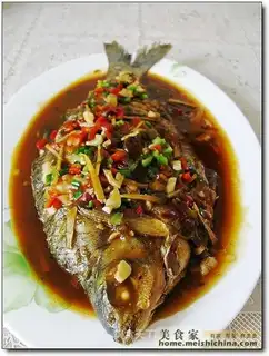 Braised pomfret