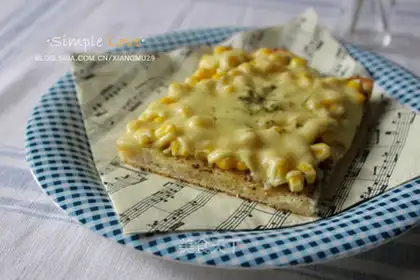 Corn toast pizza