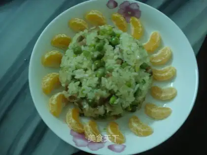 Raw fried glutinous rice