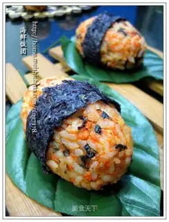 Japanese shrimp rice balls