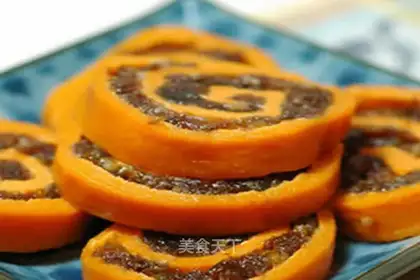 Sweet jujube and sweet potato roll