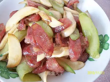 sausage and mushroom
