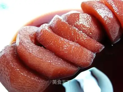 Red wine honey pear