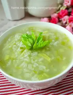 Ginger and celery porridge