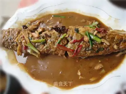 Braised mackerel fish