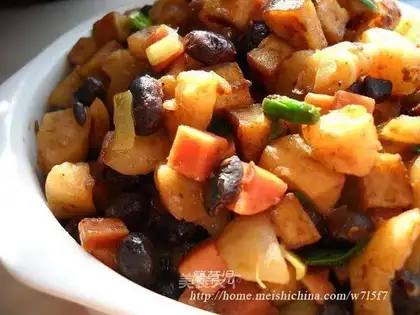Double-bean dried radish