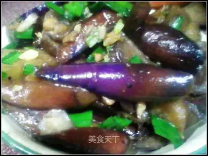 Home-cooked fried eggplant