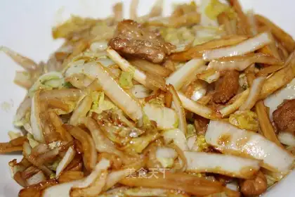 Fried shredded pork with double white