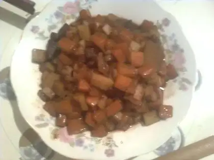 stir-fried three dices