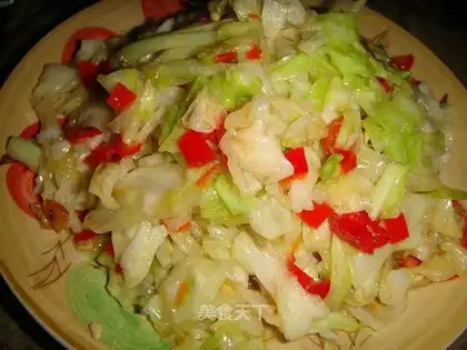 chopped pepper cabbage