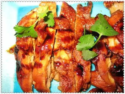 Sun-roasted chicken legs