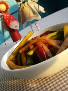 stir-fried radish strips
