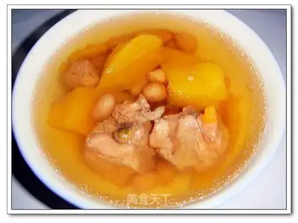 Peanut papaya pork ribs soup