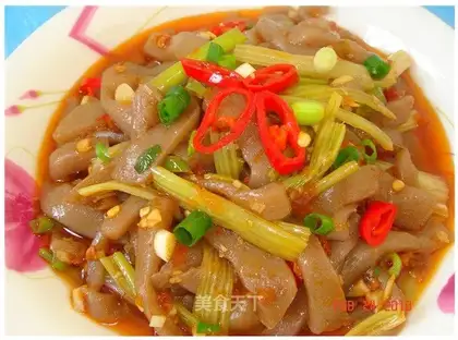 Roasted Konjac with pickled pepper and celery