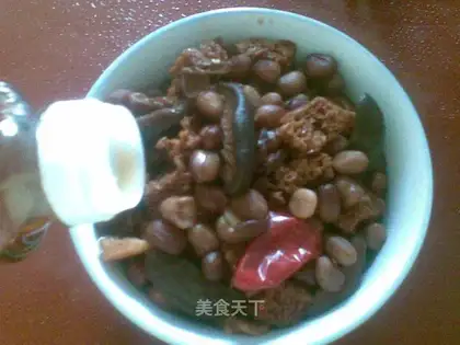 Braised roasted bran