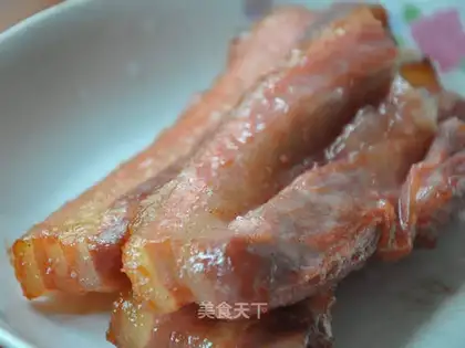 Stewed pork belly with honey sauce