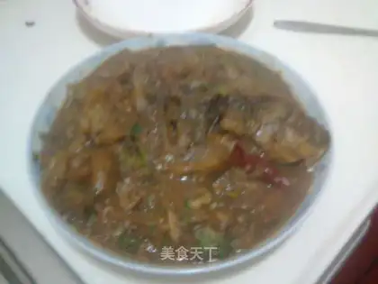 Stewed eggplant with carp