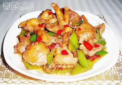 Roast chicken with pepper