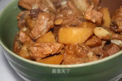 Potato ribs miso soup