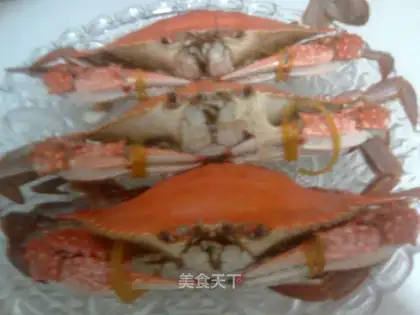 Steamed crab