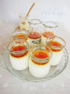 Caramel cheese pudding