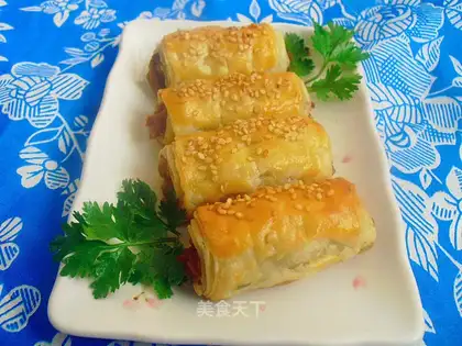 Roasted lamb rolls