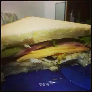 Ham egg cheese sandwich