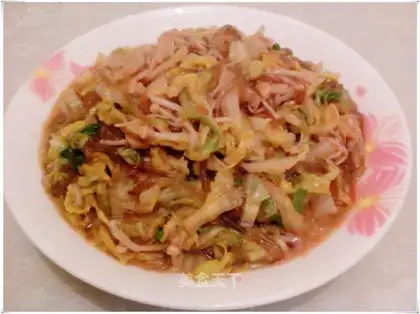 Soy sauce and cabbage