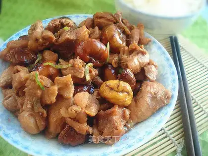 Chestnut roast chicken