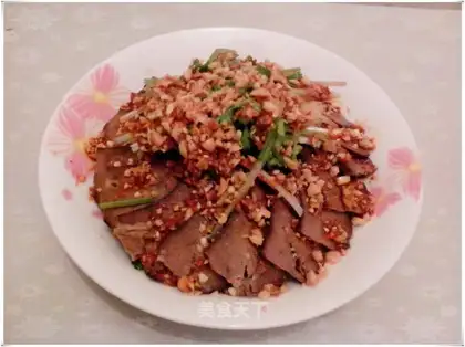 Spicy and cold liver