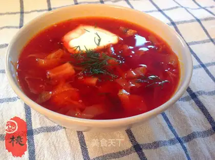 Russian cuisine soup