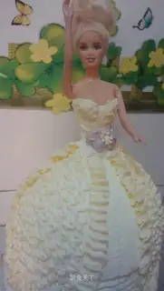 Barbie doll cake