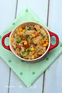 Ham sausage fried rice