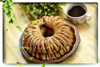 Coffee bean roll bread