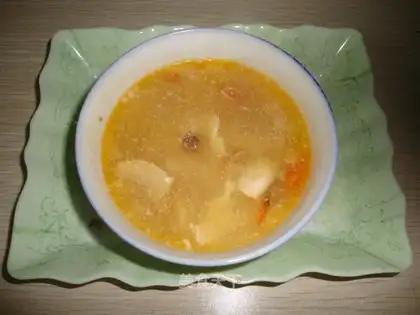 Mushroom egg soup
