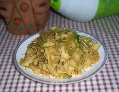 Clear the oil and radish