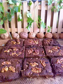walnut chocolate plate