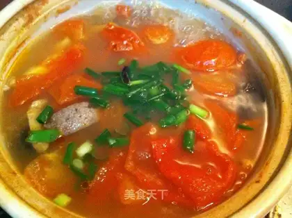 Tomato liver soup