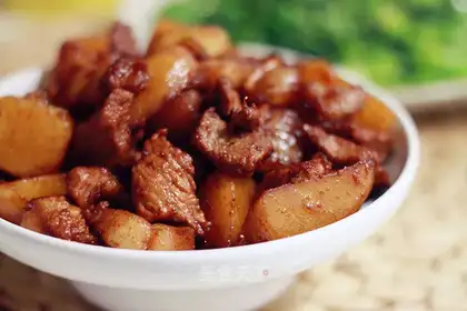 Potato red meat