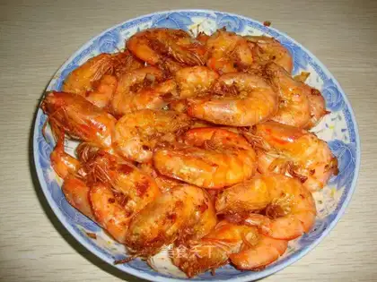 It's raw shrimp