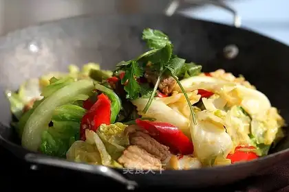 Dry pan cabbage