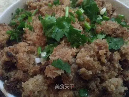 Steamed lamb