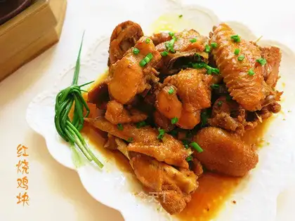 A red roasted chicken