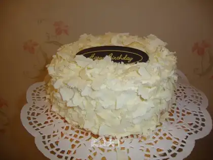 Rose and white forest cake