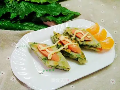 Ham intestinal bread salad