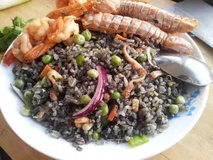 Ink and rice